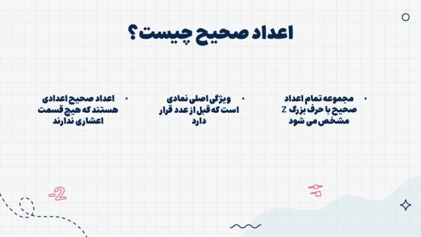 قالب اعداد صحیح پایه هفتم - تصویر 6